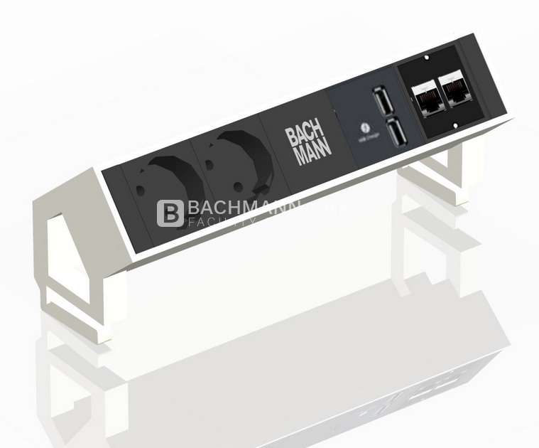 Mediaport Bachmann Desk2 w kolorze białym